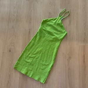 Zara Green Halter Neck Mini Dress